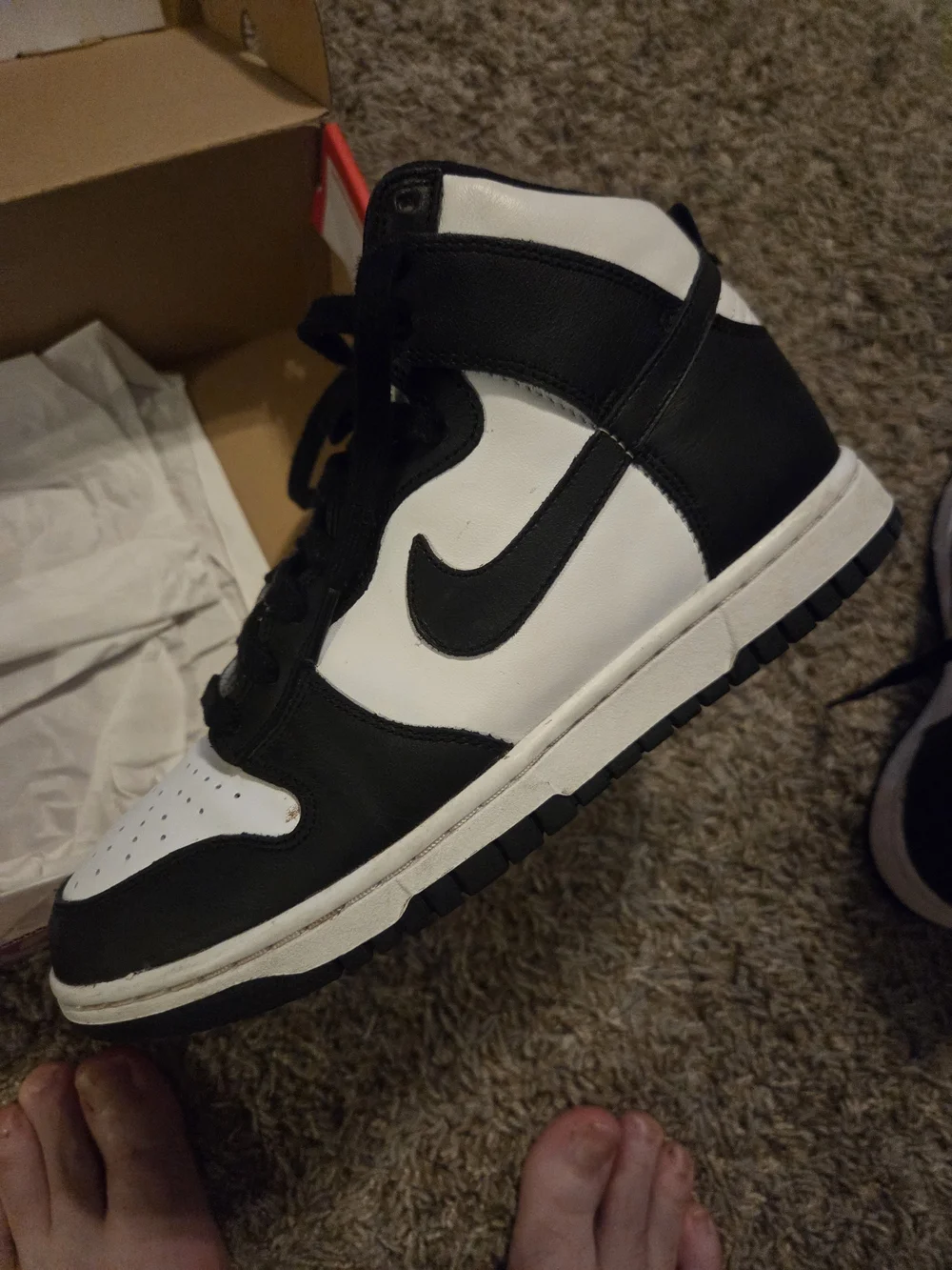 Nike Dunk High Black White Sneakers